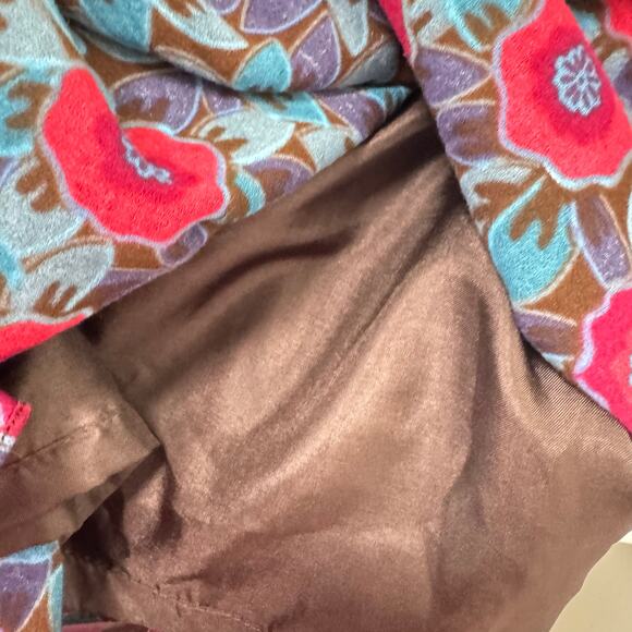 Marc By Marc Jacobs Tiered Mini Dress Womens Size 2 Preppy Multicolor Floral - Picture 7 of 8